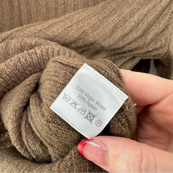 7115 BY SZEKI - MOLLY RIBBED KNIT SHORT-SLEEVE MERINO WOOL TSHIRT - Picture 6 of 6